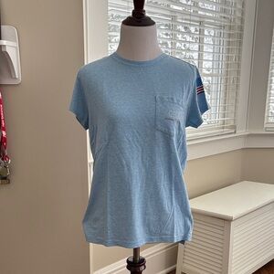 Vineyard Vines Sky Blue Tee with Pocket